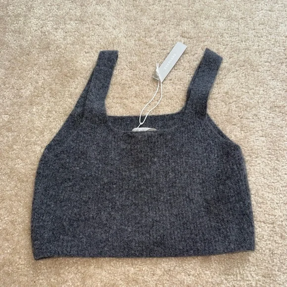 Everlane Charcoal cropped Tank - Picture 4 of 4
